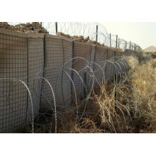 PVC de alta qualidade da barreira da cerca do exército / caixa galvanizada de Gabion